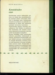 Kanatalouden opas - Otto Kallela